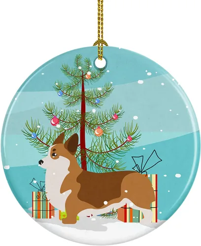 Vista 15 de Caroline's Treasures Cavalier King Charles Spaniel - Adorno de cerámica para árbol de Navidad, decoración colgante para el hogar, Navidad, fiestas
