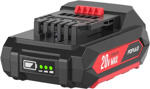 Vista 2 de populo Paquete de baterías PPLBP de iones de litio máximos de 20 V y 2.0 Ah, herramientas exclusivas de 20 V