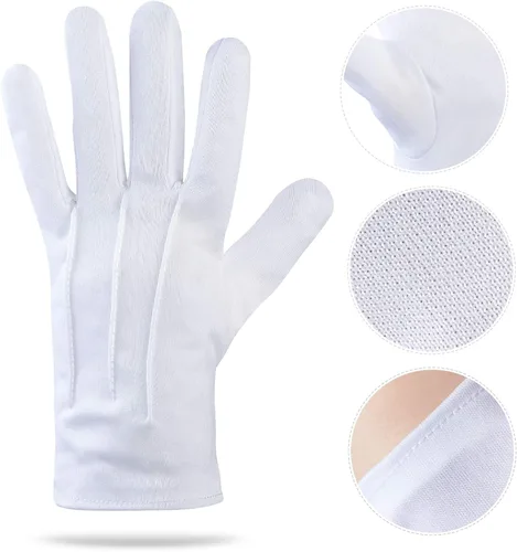 Vista 4 de Beefunny Disfraz de chofer Limo Taxi Driver Hat Set de guantes