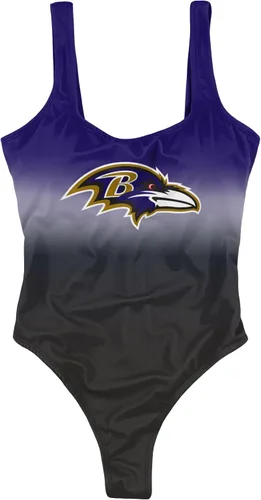 Vista 3 de FOCO Traje de baño de una pieza con logotipo del equipo de la NFL para mujer