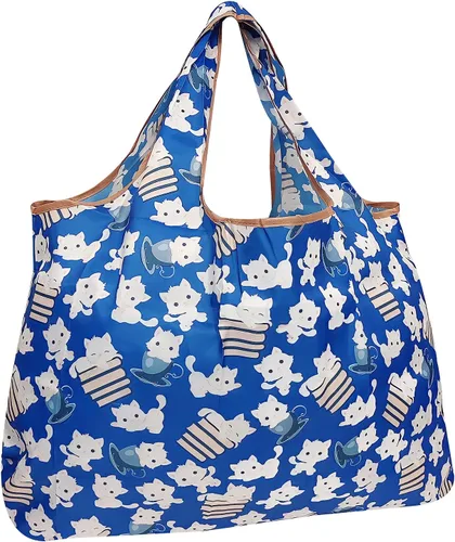 Vista 32 de Bowbear Bolsa de compras reutilizable de nylon plegable