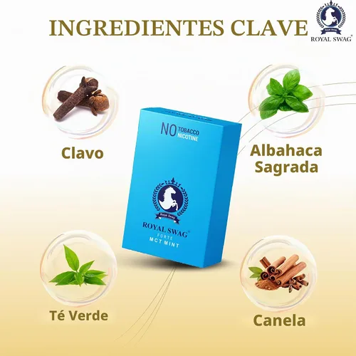 Vista 4 de ROYAL SWAG Cigarrillos de menta a base de hierbas 100% libres de nicotina y sin tabaco (1 caja = 20 unidades)