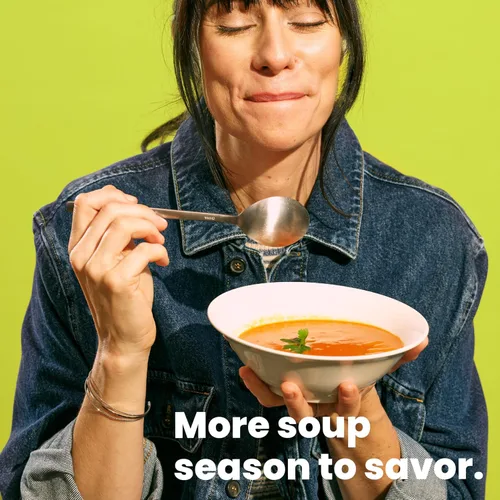 Vista 6 de Pacific Foods Sopa de tomate de jardín picante orgánica, cartón de 32 onzas