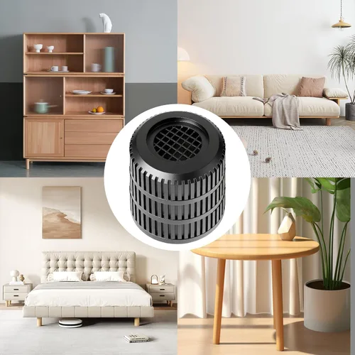 Vista 6 de Elevadores de cama redondos para muebles, resistentes, antideslizantes, ajustables (1.3 a 3.7 pulgadas de alto), elevadores de cama para escritorio