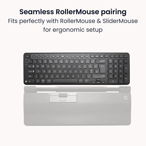 Vista 2 de Teclado Contour Balance - Teclado ergonómico compacto para aliviar el dolor de muñeca con inclinación ajustable para apoyar, compatible