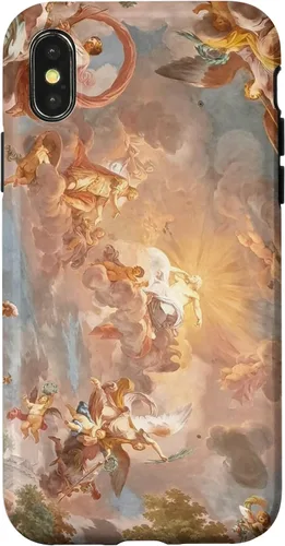 Vista 5 de Funda para iPhone 16, diseño de historia del arte renacentista, diseño de Michelangelo Sky