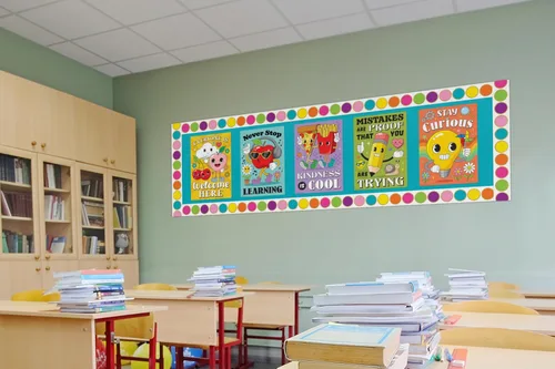 Vista 5 de Teacher Created Resources Paquete de póster educativo retro divertido (TCR6964)