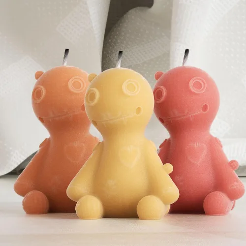 Vista 4 de Molde de silicona de vela de muñeca animal para fundición de resina y fabricación de velas