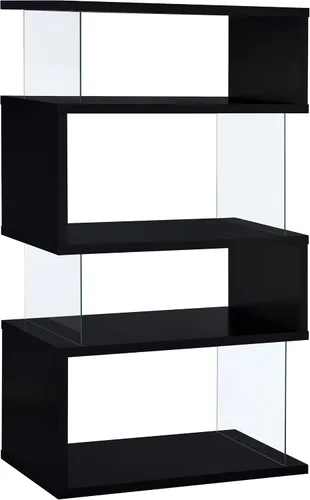 Vista 6 de Coaster Home Furnishings librero, Madera, Negro
