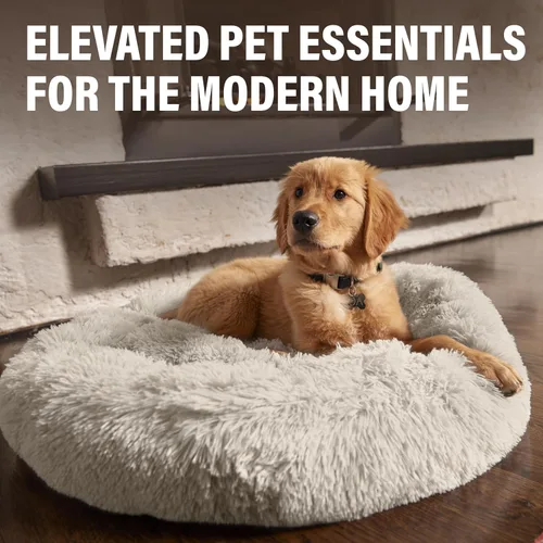 Vista 8 de Active Pets Cama Premium para Perros Pequeños en Forma de Dona, Se Adapta a Perros de Hasta 45 Libras, Funda Removible y Cojín Lavable, Felpa