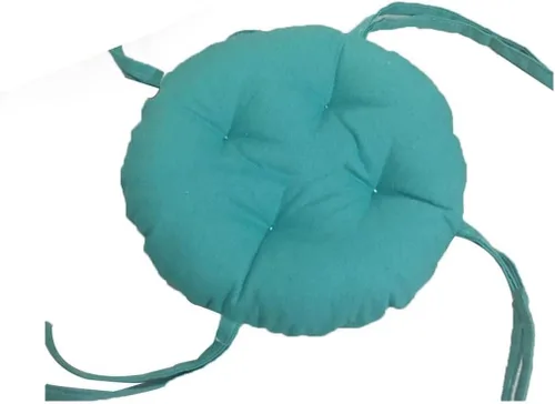 Vista 10 de Cojines de asiento redondos para exteriores con lazos, almohadillas para sillas de pana súper suaves, antideslizantes, herramientas para sillas