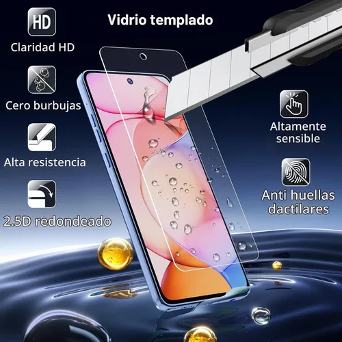 Vista 7 de Funda 5G para Motorola Moto G Stylus 2025/2026 con protector de pantalla de vidrio templado, TPU suave y flexible, ajuste delgado, a prueba