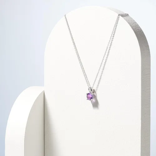 Vista 34 de Amazon Essentials Collar con colgante de piedra natal de corte redondo de plata de ley de 18 pulgadas (anteriormente colección Amazon)