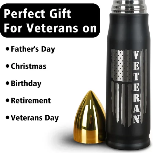 Vista 6 de Vaso de 17 onzas con tapa, regalo ideal para el Día del Padre, cumpleaños, Día de los Veteranos, Navidad, perfecto para la fuerza aérea, la armada