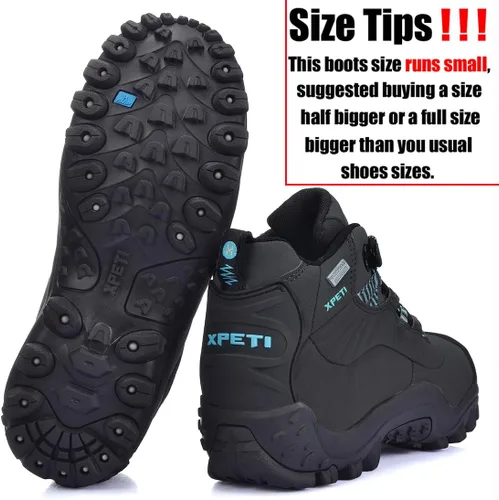 Vista 2 de Manfen Women's Hiking Boots Waterproof Outdoor Camping Boot