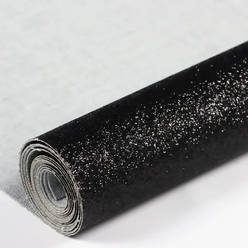 Vista 3 de HGUAN Rollos de piel sintética con purpurina de color sólido de 12 x 53 pulgadas, sábanas de piel sintética muy adecuadas para hacer manualidades