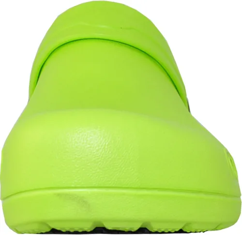 Vista 7 de VANGELO Zuecos profesionales antideslizantes para hombre, zapatos de trabajo para enfermera, zapatos de chef, zapatos de chef, color negro, blanco