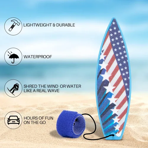 Vista 3 de Tabla de surf con dedos para paseo en automóvil, 6 mini tabla de surf de viento para ventana de coche