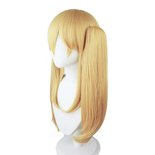 Vista 3 de Kakegurui Mary Saotome Meari Rubio Cola de Caballo Cosplay Peluca Cosplay Peluca Peluca