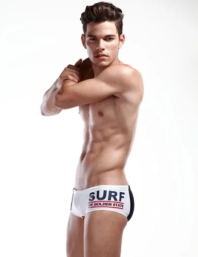Vista 3 de SEOBEAN Traje de baño para hombre Boxer Brief SURF pt Trunk Swim 2247