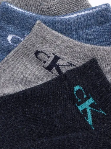 Vista 143 de Calvin Klein Calcetines para hombre, mezcla de algodón, acolchados, sin talla, forro de calcetines atléticos (6 unidades)
