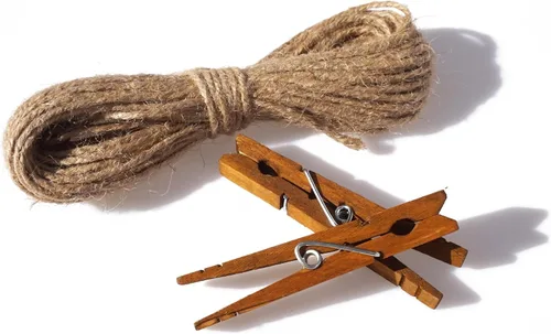 Vista 5 de LWR CRAFTS Cuerda de yute 0.098 in 90ft Natural para pinzas grandes