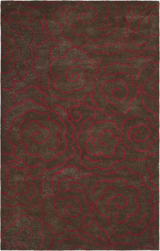 Vista 19 de SAFAVIEH Soho Collection SOH812B - Alfombra decorativa suave de lana y viscosa de 2 x 3 pies, hecha a mano, color azul claro y marfil