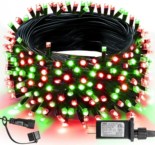 Vista 11 de TW SHINE - Luces de Navidad que cambian de color, 200 luces LED RGB de 66 pies, luces de Halloween para exteriores con control remoto, impermeables