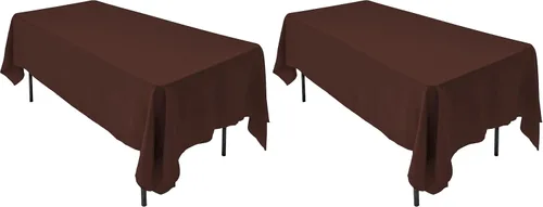 Vista 50 de AK TRADING CO. Mantel rectangular de poliéster de 60 x 102 pulgadas, fabricado en Estados Unidos, resistente a las arrugas, ignífugo, duradero