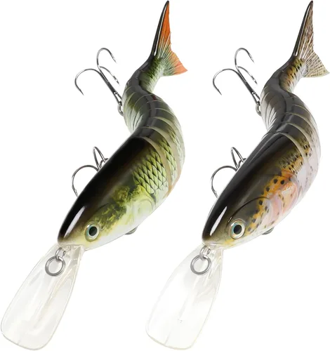 Vista 12 de GOTOUR Fishing Lures for Freshwater or Saltwater, Easy to Use for Family Fishing Beginner and Pros, Most Lifelike Jointed Swimbait，Slow Sinking Bass