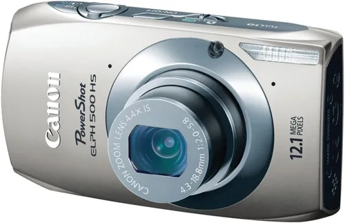 Vista 2 de Canon PowerShot ELPH 500 HS 12.1 MP CMOS Cámara digital con video Full HD y lente ultra gran angular (rosa)