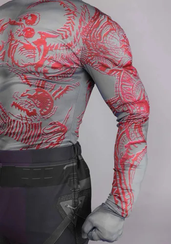 Vista 8 de Disfraz Deluxe para Hombre de Drax de Marvel Multicolor