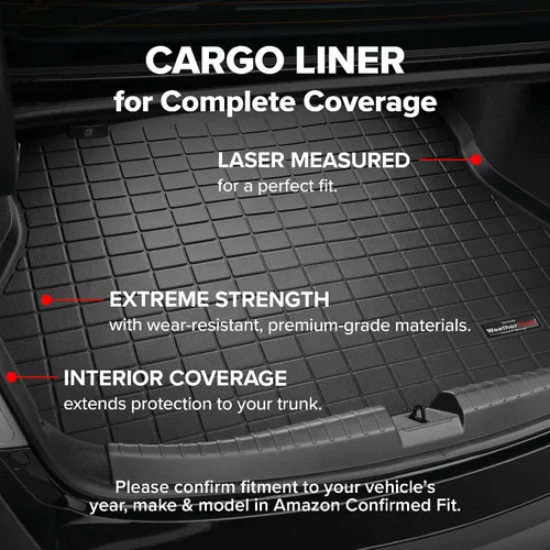 Vista 3 de WeatherTech Forro de maletero de carga para Chevrolet Camaro, Camaro Trunk (40651), negro