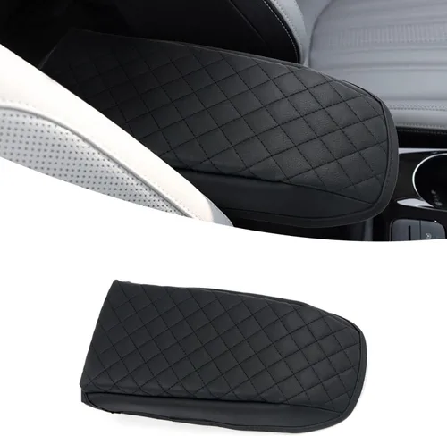 Vista 9 de HORRY Funda para reposabrazos de consola central adecuada para Ford Escape 2020-2023, Ford Bronco Sport 2021, 2022, 2023, protector de piel