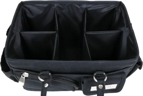 Vista 5 de Everything Mary Junior Deluxe Store & Tote Organizer - Bolso negro para manualidades con asas, organizador de almacenamiento plegable para álbumes