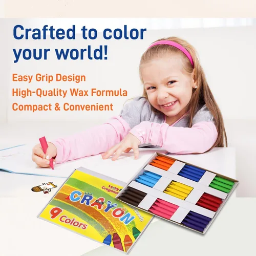 Vista 5 de Juego de 144 crayones de arcoíris para niños (2-7/8 pulgadas de largo x 9/16 pulgadas de diámetro)