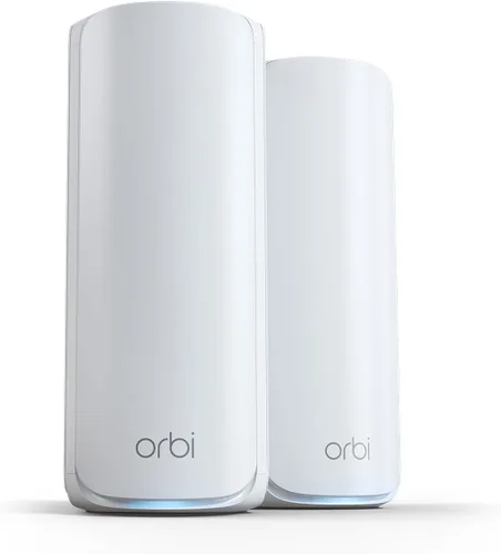 Vista 11 de NETGEAR Orbi 770 Series Tri-Band WiFi 7 Mesh Network System (RBE773) - Router + 2 extensores de satélite, características de seguridad, hasta 11