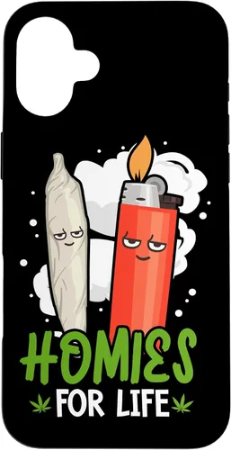 Vista 23 de Homies for Life Marijuana Weed Cannabis 420 - Carcasa para iPhone 17