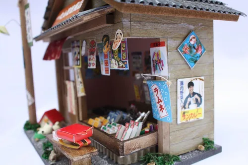 Vista 4 de Billy Kit de casa de muñecas de artesanía Japón Showa Series Kit Candy Shop 8532