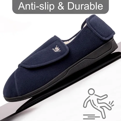 Vista 39 de EuropeanSoftest - Pantuflas clásicas con forro de rizo francés para mujer, con espuma viscoelástica 80-D, transpirables, lavables, para interiores