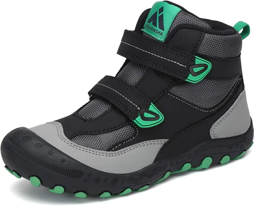Vista 24 de Mishansha Botas de Senderismo para Niños Pequeños Niñas Niños Zapatos de Senderismo Resistentes al Agua Anti-Colisión Antideslizantes Atléticas