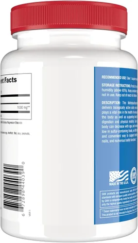 Vista 4 de SAN MSM, 1000 mg, 120 cápsulas
