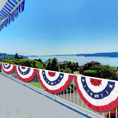 Vista 6 de Paquete de 1 bandera de Estados Unidos de 3 x 6 pies, banderas grandes de Estados Unidos con diseño de estrellas patrióticas y rayas para el 4