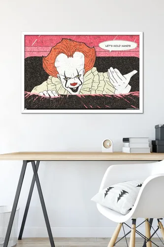 Vista 6 de Trends International IT - Póster de pared con texto en inglés «Let's Hold Hands», 34 pulgadas de largo x 22.4 pulgadas, versión enmarcada Versión
