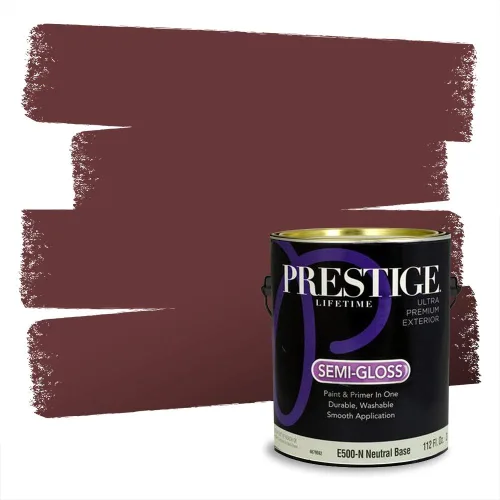Vista 335 de Prestige Paints Pintura exterior e imprimación en uno, 1 galón, plano, coincidencia comparable de Valspar* Amber Rose*