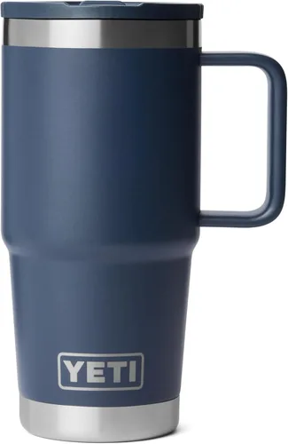 Vista 12 de YETI Rambler - Taza de viaje de 20 onzas con tapa abatible con popote, acero inoxidable, aislada al vacío, a prueba de fugas, apta para portavasos