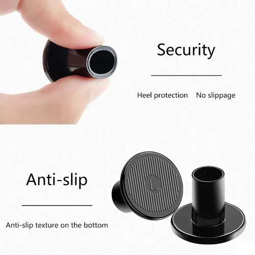 Vista 2 de Protectores de césped de tacón alto, 12 pares de tapones de fregadero y tapas de reparación, protectores antideslizantes para caminar sobre hierba