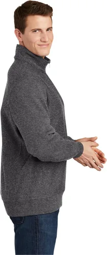 Vista 2 de SPORT-TEK Jersey súper pesado con cremallera de 14 para hombre