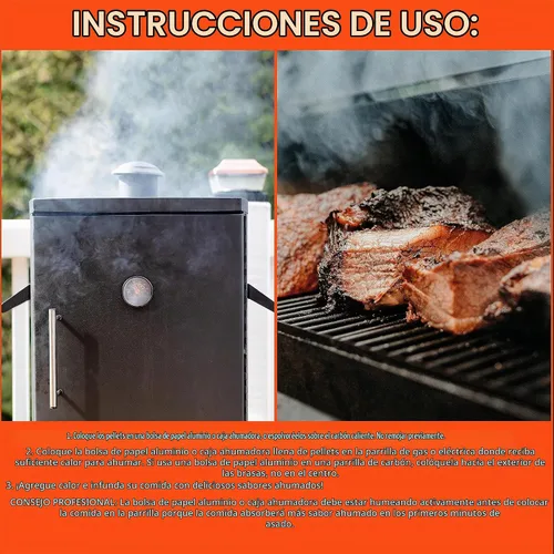 Vista 5 de Camerons - Gránulos de madera para ahumar (manzana, 1 pinta) - Gránulos de barbacoa secados al horno - 100% madera natural para ahumar