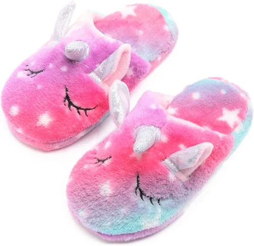 Vista 5 de CHETOSHO Bata suave con capucha de unicornio con diadema y vendas para niñas